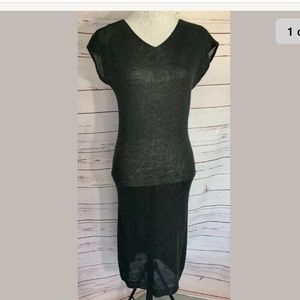 Michael Simon Cap Sleeve Pencil Sweater Dress